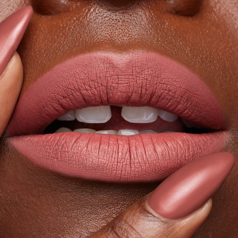 Huda Beauty Liquid Matte Ultra-Comfort Transfer-Proof Lipstick in Bombshell - Picture 4 of 5